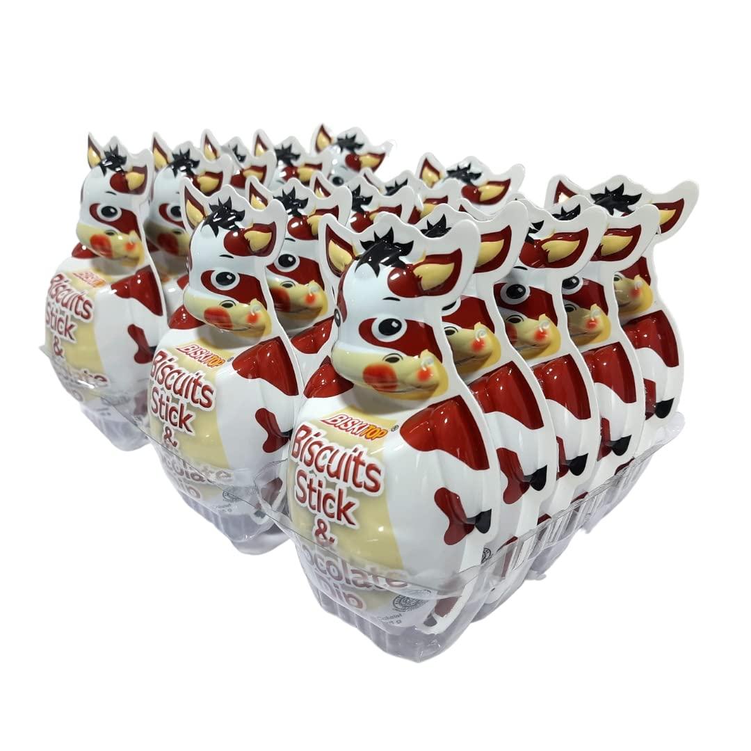 Esnext BISKITOP Biscuits Stick & Chocolate Dip (1 Box x 15 Pcs)