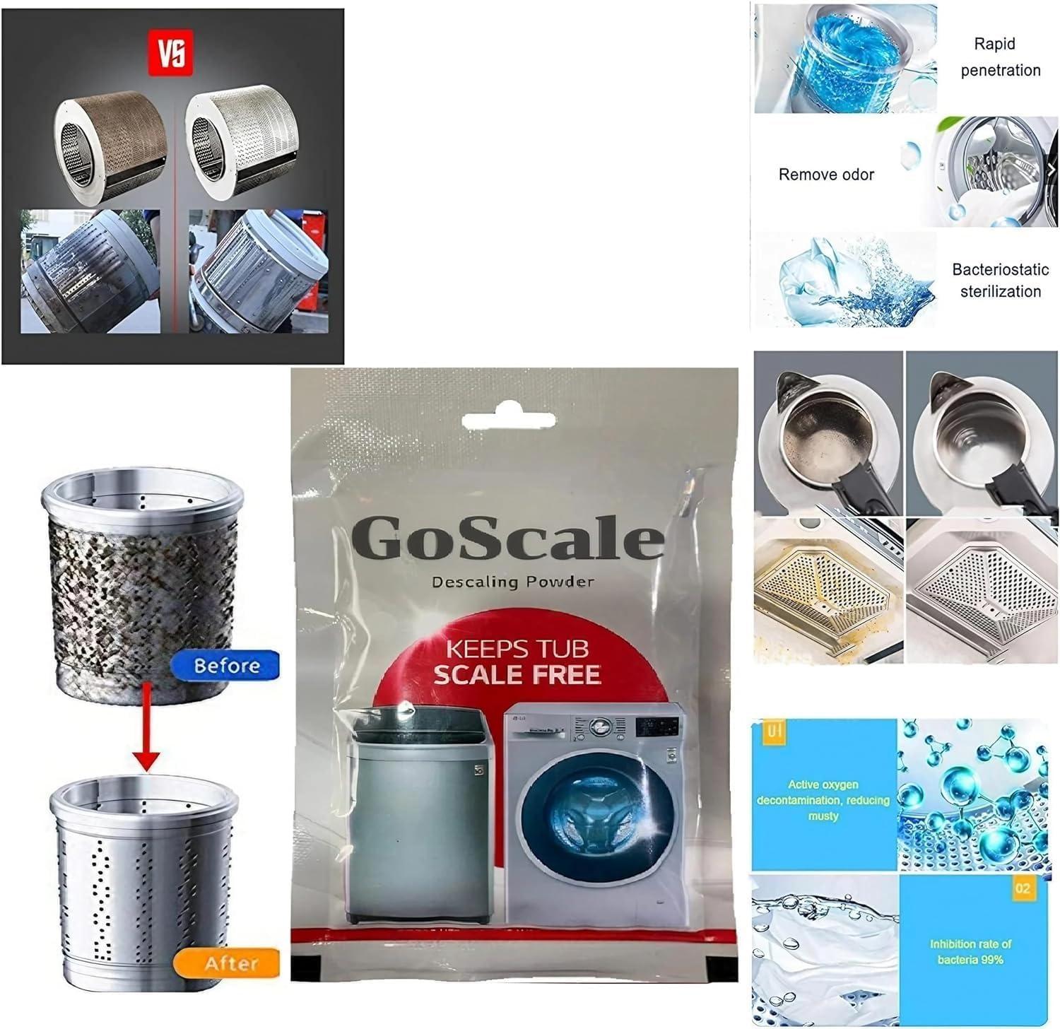 ALOKAH ALOKAH Descale Compatiable For Lg Washing Machine Front Load And Top Load, Cleaning Powder, Descaling Powder, Drum Cleaner 100 G (Pack Of 4)