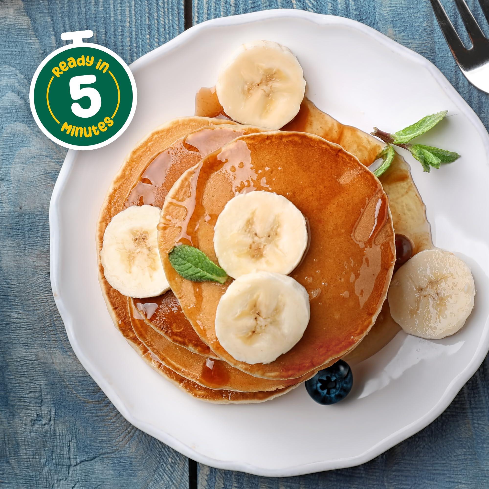 Yogabar Yogabar Pancake Mix,Chocolate & Banana Choco Chip Pan Cake Mix Powder,0 Maida,0 Preservatives,Goodness of Jowar,Oats,Bajra,Ragi,Healthy Breakfast for Children, Easy to Make Breakfast,150g x Pack of 4