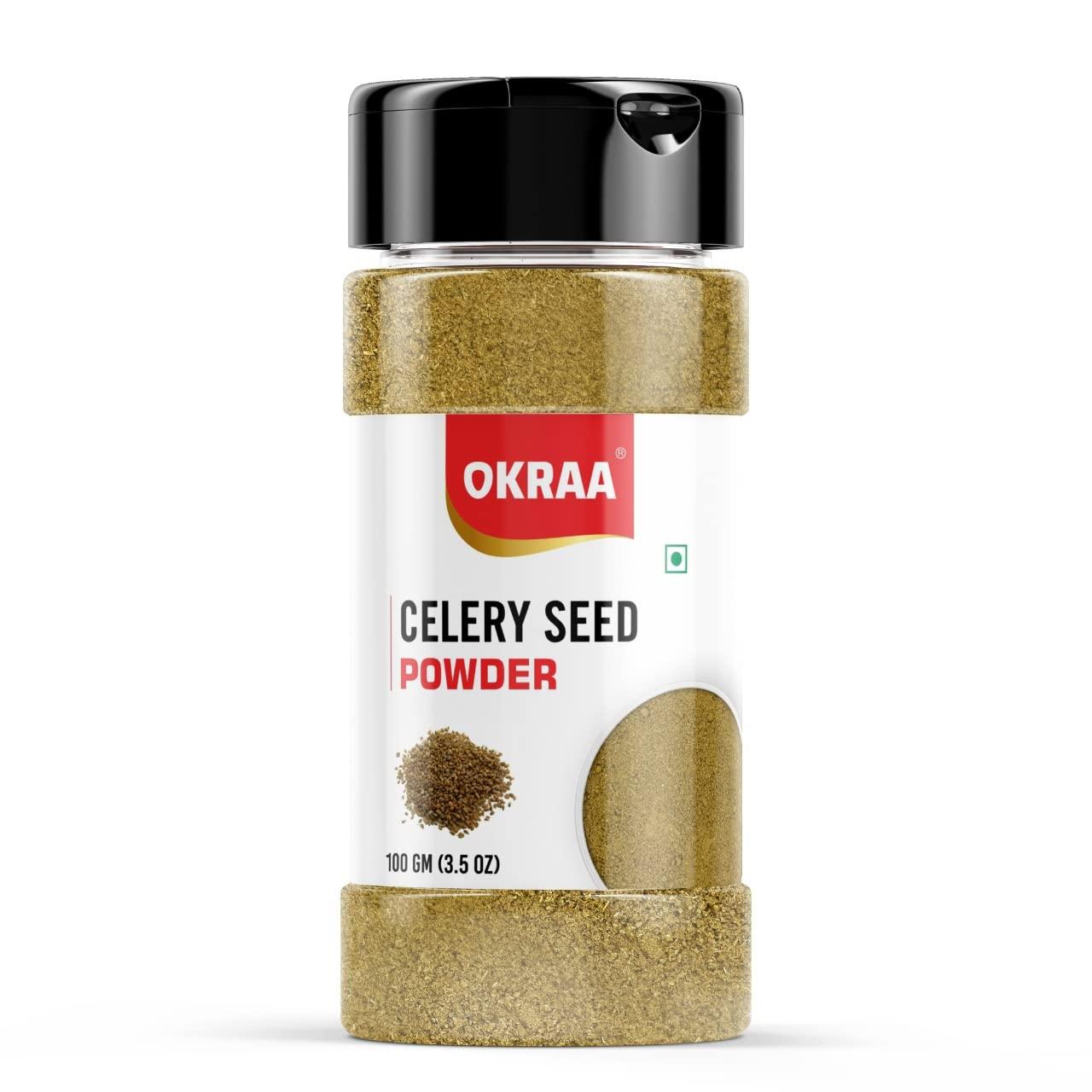 OKRAA OKRAA Celery Seed Powder (Ajmoda Seed) -100 GM