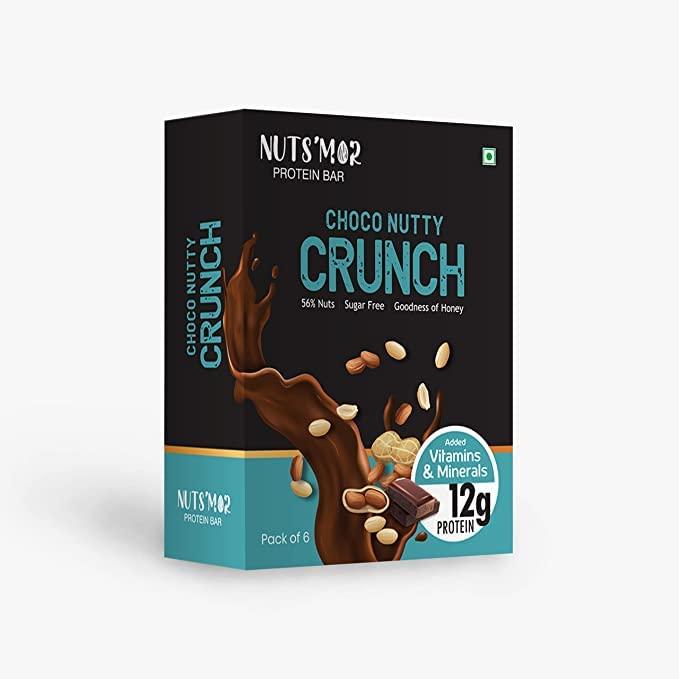 NUTS'MOR NUTS'MOR Protein Daily Choco Nutty Crunch12g Protein Bar Protein Blend (300g) & Protein Muesli protein with goodness of jaggery and honey cocoa almonds (440gm)