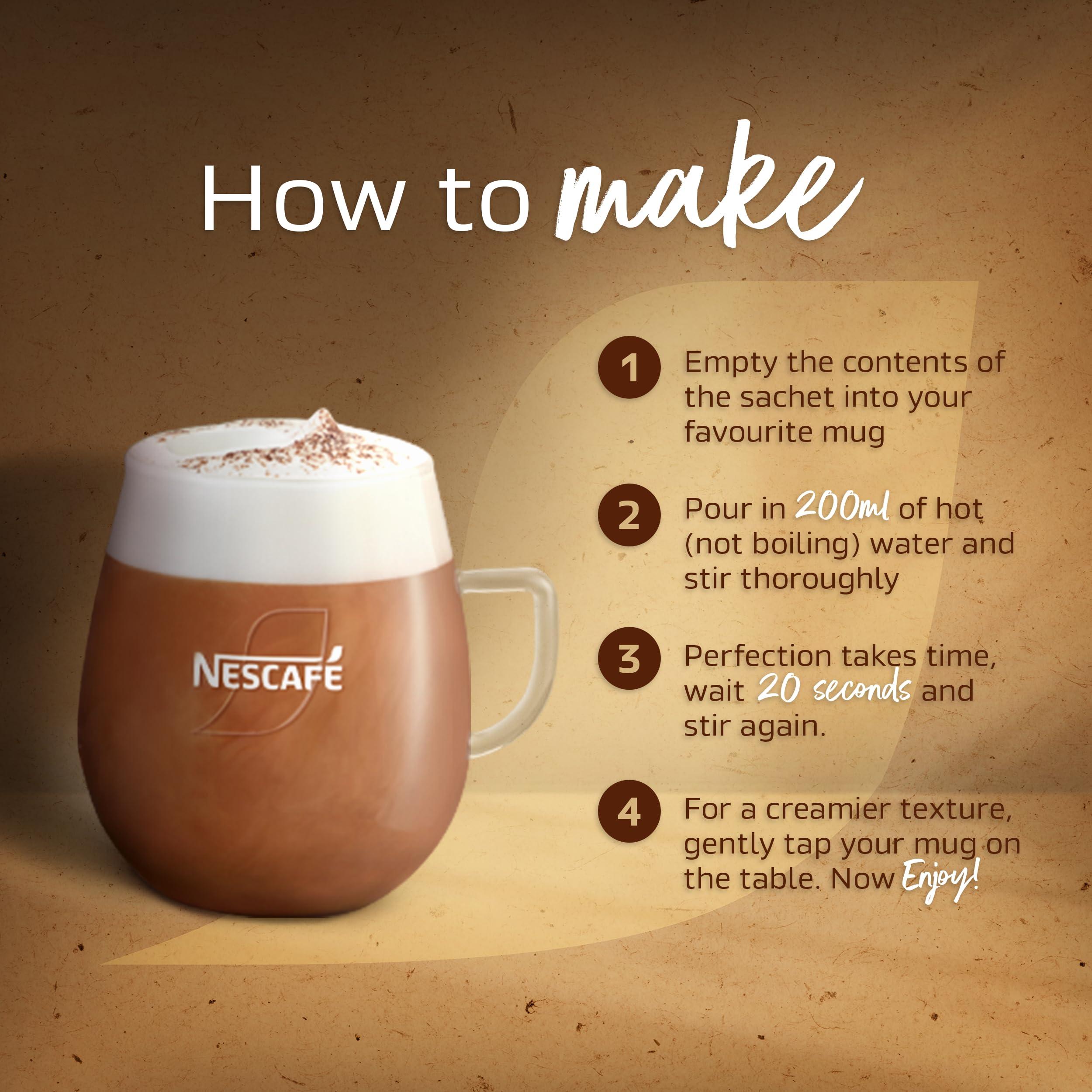 Nescafe Gold Nescafe Gold Cappuccino Unsweetened Taste Pouch, 113 G - Whole Bean