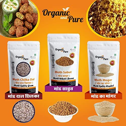 Organic and Pure Organic and Pure Moth Ka Mogar | Matki Mogar Split 1800g(900gx2)