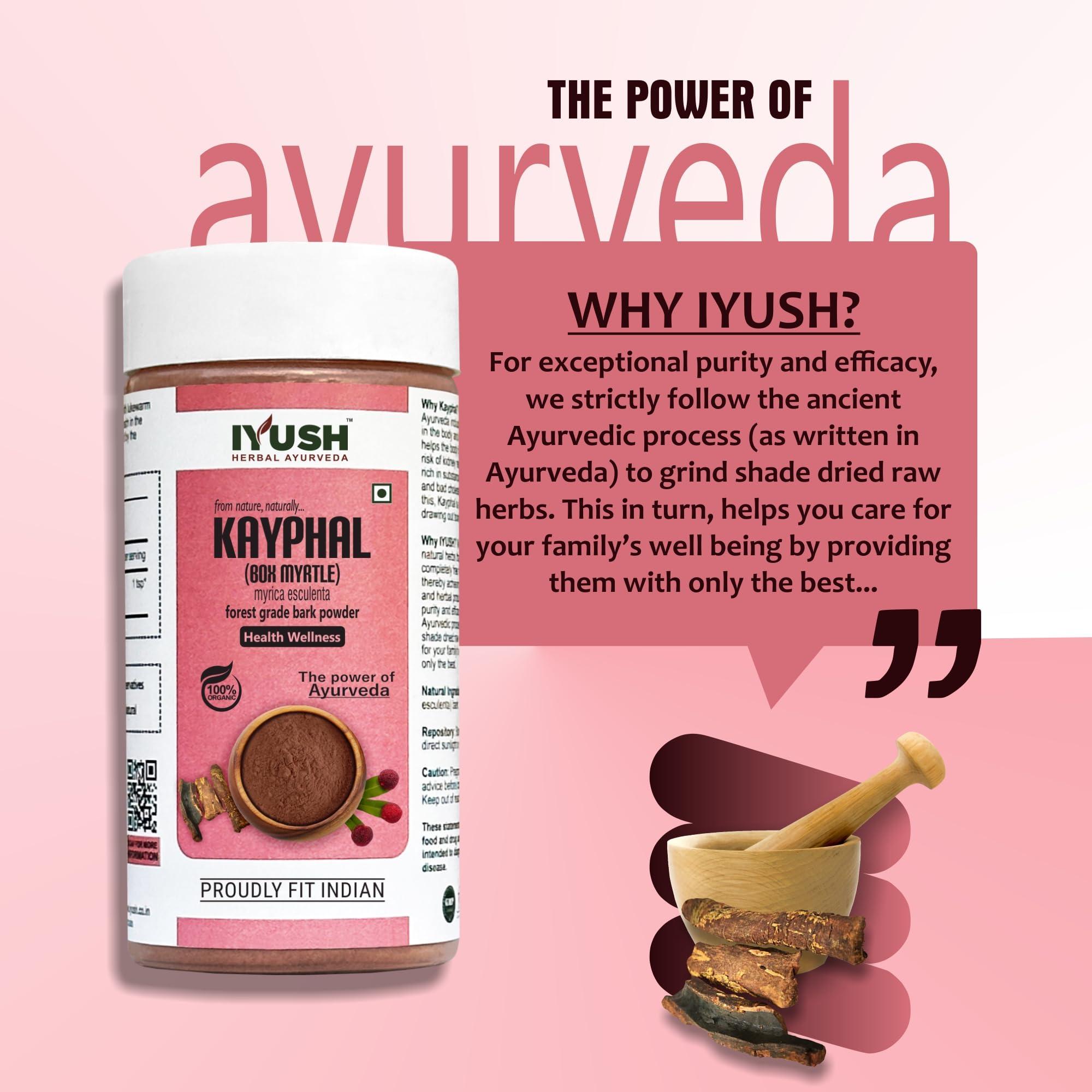 IYUSH Herbal Ayurveda IYUSH Herbal Ayurveda Kayfal Powder – 250gm | Kaifal Powder | Kaiphal Chall Powder| Myrica Esculenta | Myrica Nagi |