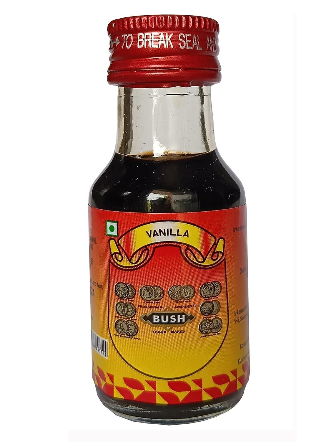 eVasavamba IFF Bush Vanilla Essence | Flavouring Agent | Culinary Essence | Vanilla Dark | Vanilla Extract | A++ Grade, 28ml (28ml x 3 Pcs)