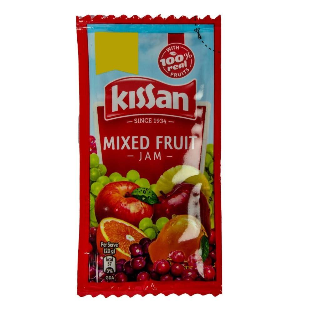 Kissan Kissan Mixed Fruit Jam Sachet, 20g Each (Pack of 60 Sachet)