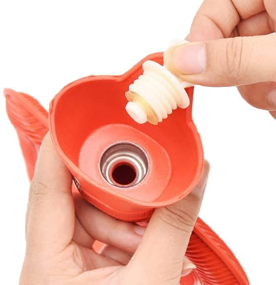 Tapixaa Tapixaa RUBBER HOT WATER HEATING PAD BAG FOR PAIN RELIEF 500ml Hot Water Bag Water Injection Rubber Multicolour(Pack of 1)