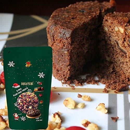 BOGATCHI BOGATCHI Plum Cake Mix - Pre-Soaked Dry Fruits Tutty Fruity, Cashews, Raisins, Dates, Dry Ginger, Orange Peel, Cherry , 300g + Dark Chocolate Chips, 50g