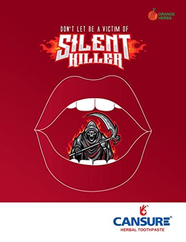 Cansure Cansure Toothpaste (Pack of 3) The World\'s First Patented Toothpaste for Oral Pre-cancerous Conditions*| Pre-malignant Red and White Lesions | Contains Nano Partical-based Patented Molecules with a better absorption rate | Nothing worked yet? Try Ca