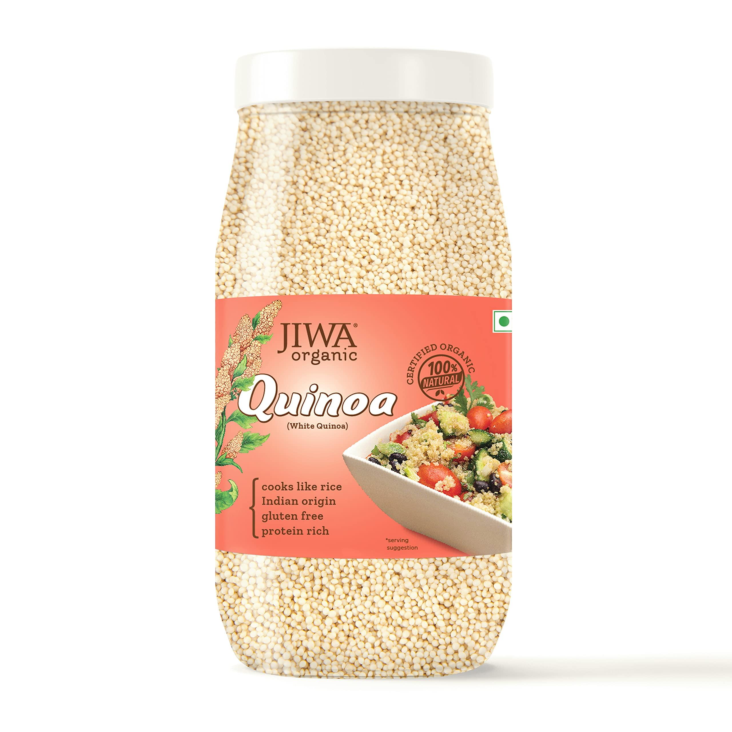 JIWA healthy by nature JIWA healthy by nature Organic Quinoa, 1 Kg, (Certified Organic & Gluten Free) & JIWA healthy by nature Organic Pearl Barley, 1 kg, Certified Organic