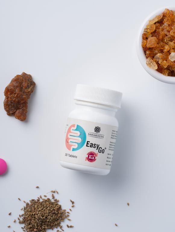 SAHAROGYA SAHAROGYA Herbal Easy Go Tablet For Better Digestive Function, Healthy Gut, & Health Management - 30 tablets (Pack of 1)`