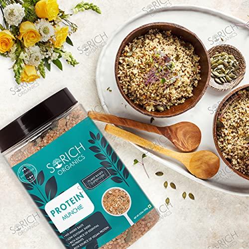 Sorich Organics Sorich Organics Protein Munchies 250 Gm - Mixture of Quinoa Puffs, Soya Nuts, Almonds, Sunflower & Pumpkin Seeds | Super Healthy Ready to Eat Snacks | Daily Dose of High Protein | Gluten Free | Health