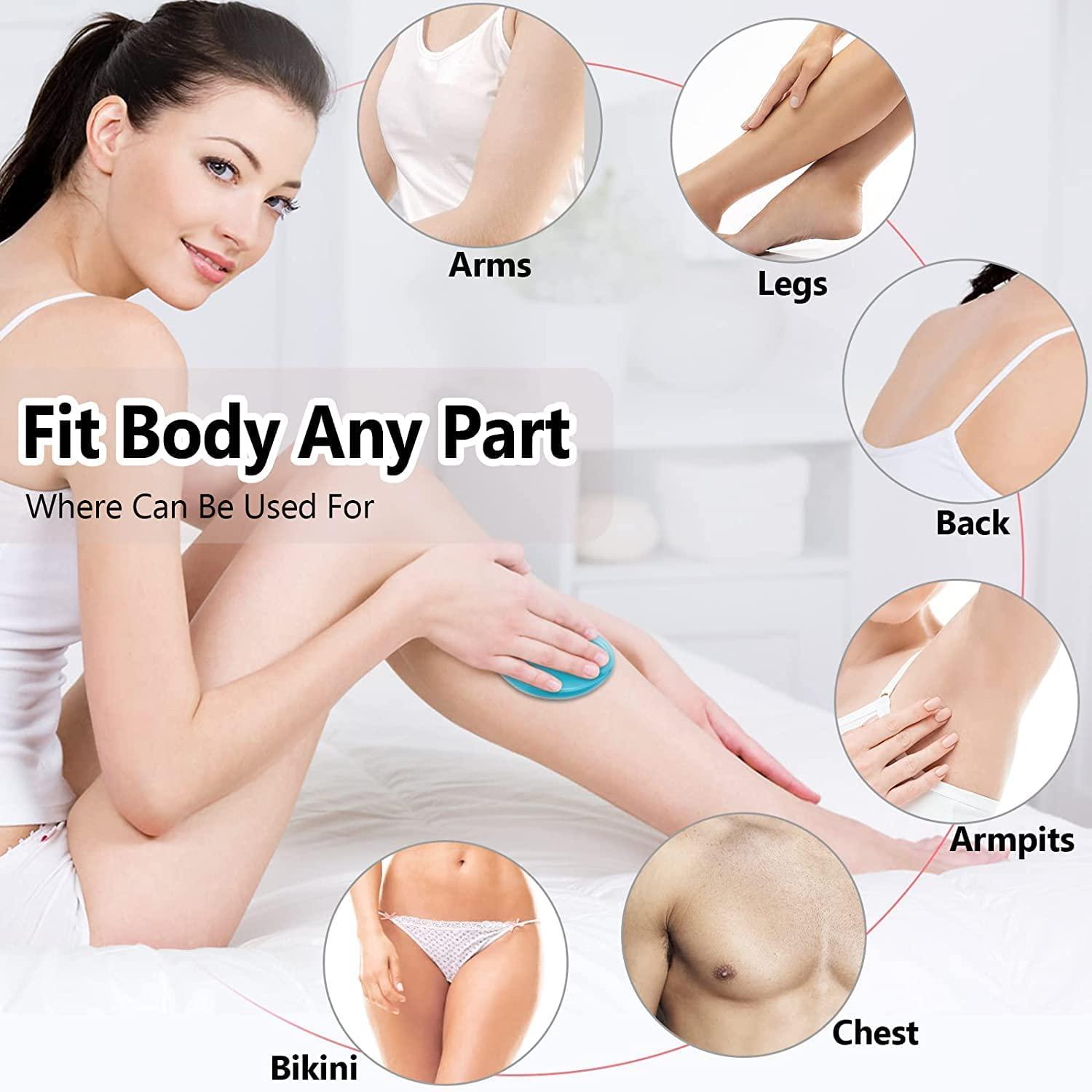 Arabella Retail Arabella Retail Crystal Hair Eraser for Women and Men,Magic Hair Eraser Crystal Hair Remover,Exfoliation Hair Removal Tool for Arms Legs Back - Fast & Easy, Reusable & Washable, Portable Epilator