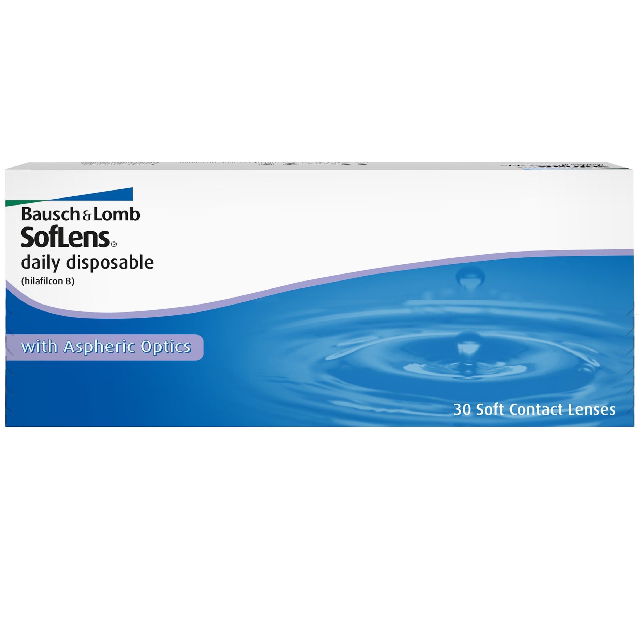 Bausch & Lomb SofLens Bausch + Lomb Daily Disposable Contact Lens (30 Lens Pack -0.50)
