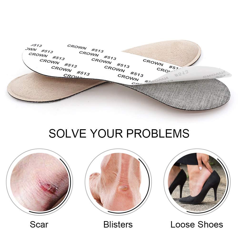 Dr Foot Dr.Foot Heel Grips Liner Insert For Shoes Too Big, Shoe Inserts Liners For Loose Shoes, Preventing Heel Slipping, Rubbing, Non-Slip (Beige)