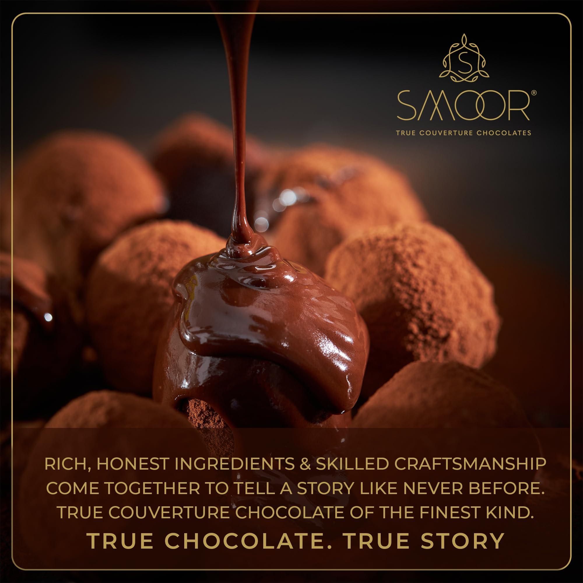 SMOOR SMOOR Premium Milk Couverture Chocolate Baking Callets | 35% Cocoa True Baker\'s Artisanal Chocolate Callets | Perfect for Rakhi, Baking & Chocolate Making | 500gm - Pack of 1