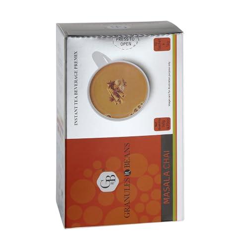 GnB GRANULES n BEANS GnB GRANULES n BEANS Granules N Beans Masala Chai Instant Tea Premix - (10 Sachets X 14G =140Gm) (Pack Of 2) | Flavorful Blend Chai Tea