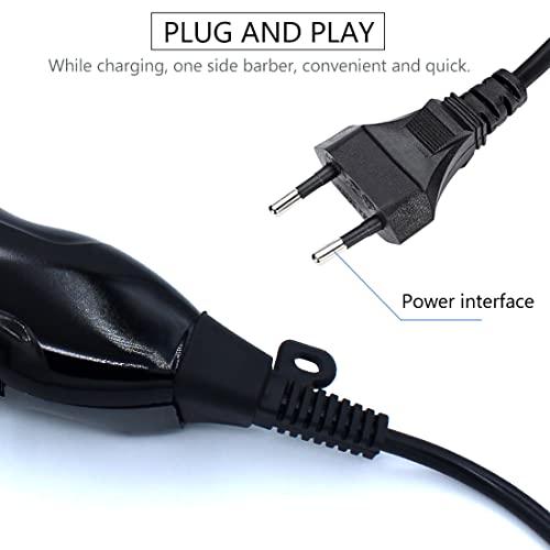 Generic Corded Electric Waterproof Professional Barbar approved Hair Clipper Beard Mustache Trimmer Powerful 9W Shaver Cutter Cleaner Electric Razor for Men Multicolor (6 Month Warranty) 737