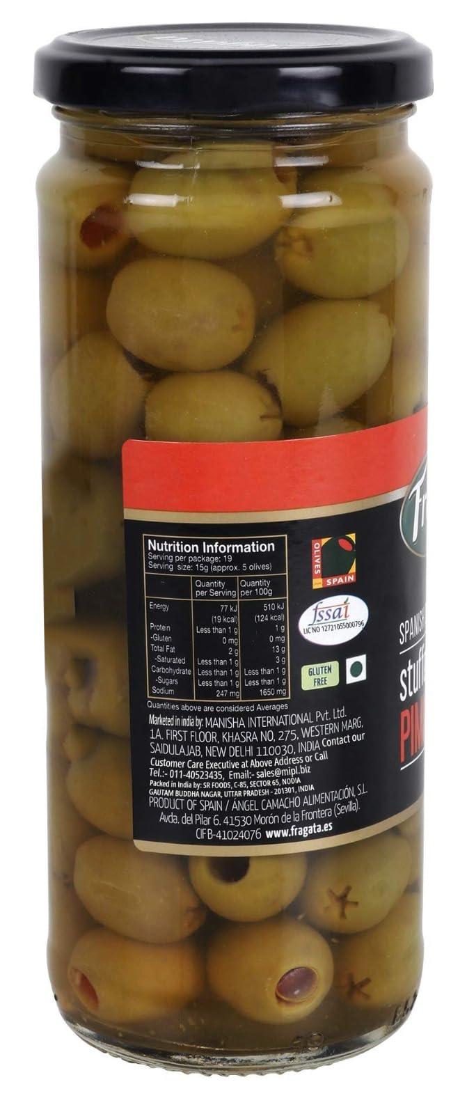 Fragata Fragata Green Olives Stuffed with Minced Pimiento 450g