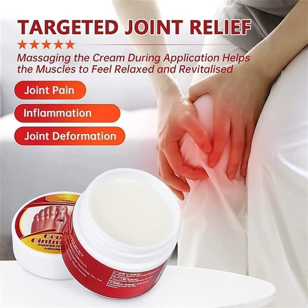 ALI SHIPPING Gout Relief Ointment Fast-Acting Natural Pain Relief Cream for Gout, Joint Pain, Swelling & Inflammation Herbal Formula for Soothing Gout Flare-Ups Ideal for Feet, Ankles, Hands & Toes