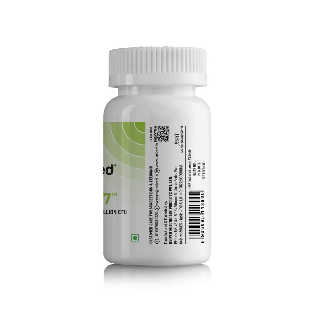 Unived Unived Flora-17™ | Vegan Probiotics with 17 Billion Active Multi-Strain Cultures per Capsule | Digestive, Immune, and Gut Health | for Athletes & Active Individuals | One Month Supply
