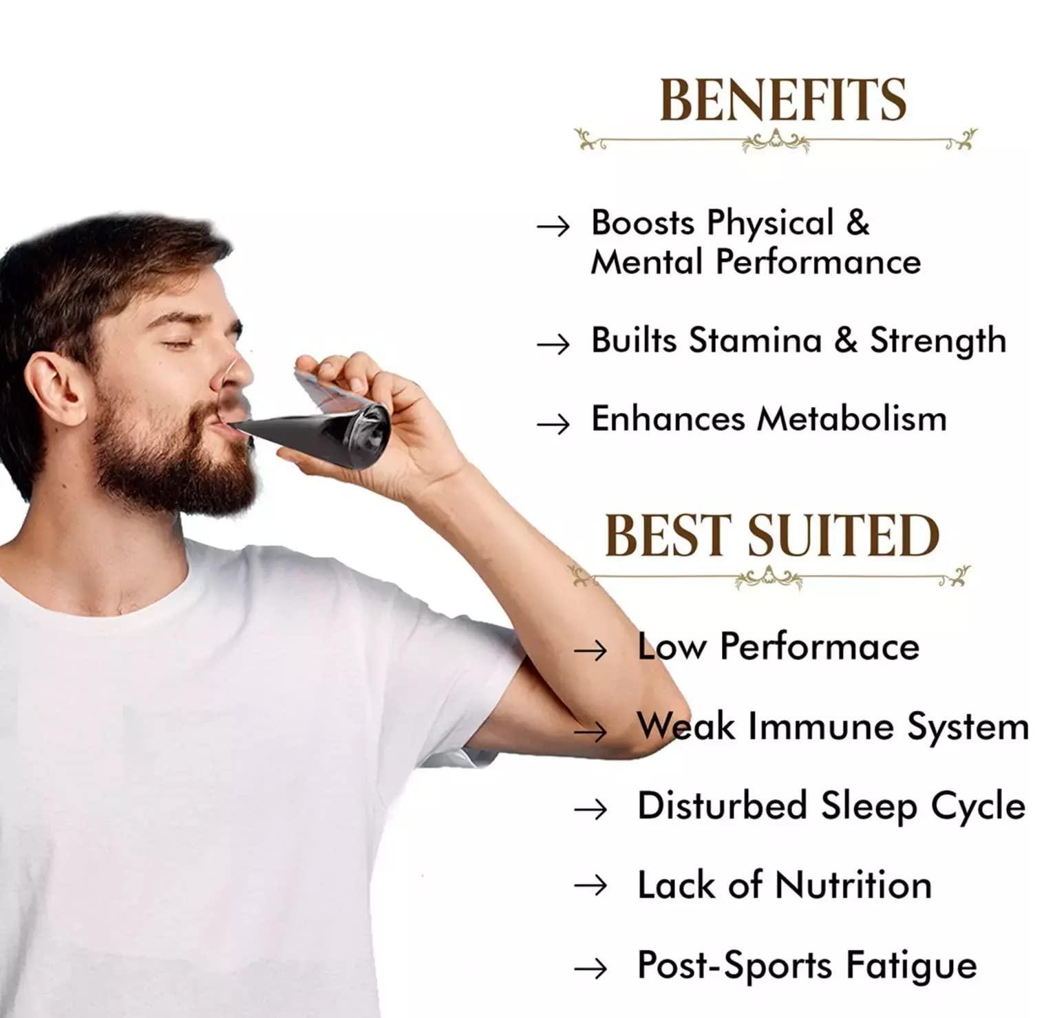 3P 3P Pure Himalayan Shilajit/Shilajeet enriched with fulvic acid and lab report - 40gm (20gm X 2packs)