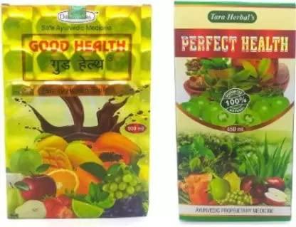 DR BISWAS Dr. Biswas Good health ayurvedic Tonic & Tara Herbal's Perfect Health Syrup ( 500ml Tonic + 500ml Tonic ) (Pack of 2)