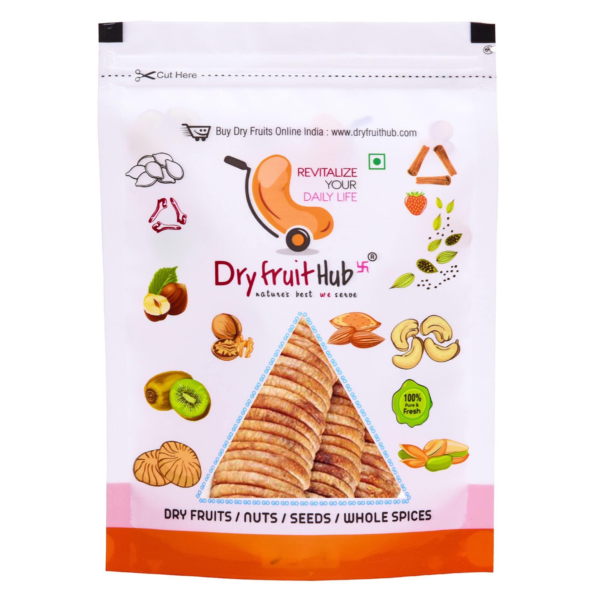 DRY FRUIT HUB Dry Fruit Hub Anjeer Dry Fruits 500gm Grade 1 | Dried Anjeera | Dried Figs With Natural Sweetness | Sun Dried Anjer | Fresh Anjir For Healthy Snacks | Pack Of 500gm