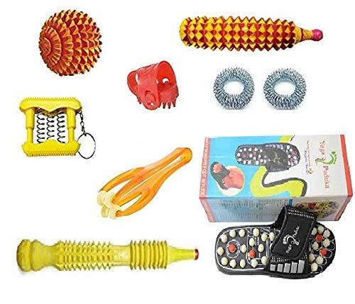 ACS Acupro Health Care System Acupro Health Care System_ACS93 Accu Spring Magnetic FootWear Slipper & Manual Massage Products Combo kit Multicolour