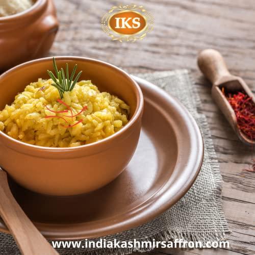 IKS IKS Original Kesar Kashmir Saffron Kashmiri Mogra / Mongra A++ Saffron Threads for Pregnant Women during Pregnancy 1Gram (1 Pack of 1g) (1 gm)