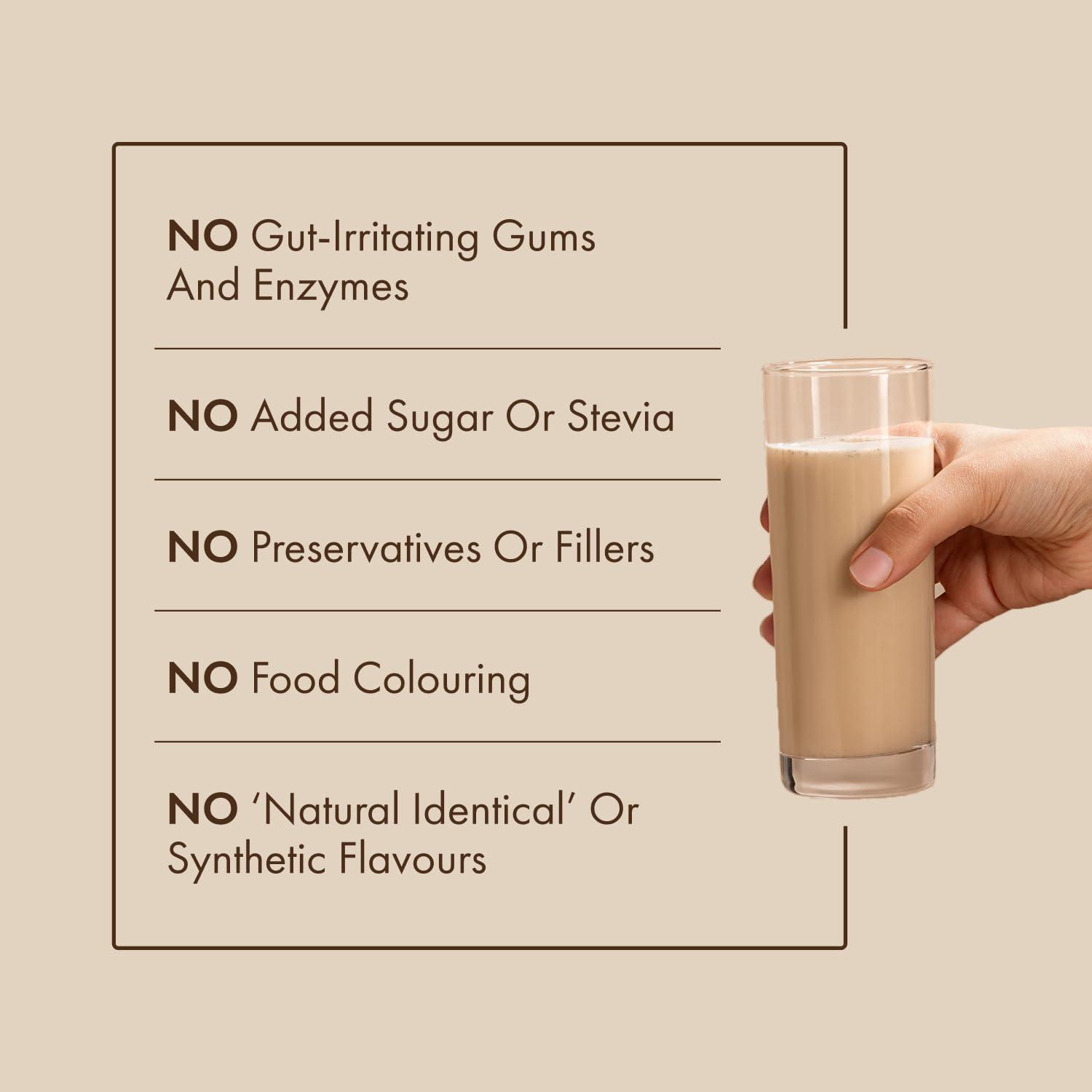 cosmix Cosmix No Nonsense Plant Protein - Organic Pea & Rice Isolate | Gut Friendly Superfoods | Complete Amino Acid Profile | Easy Digestion | 24g Protein/Sachet| Vegan | Matcha (Pack of 6)