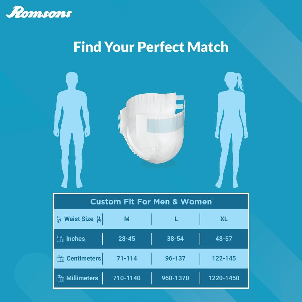 DIGNITY Dignity Magna Adult Diapers Tape Style - 60 Count (Large) with Extra Absorbent Core, Wetness Indicator, Waist Size 38\" - 54\", 10 Pcs/Pack (Pack of 6)