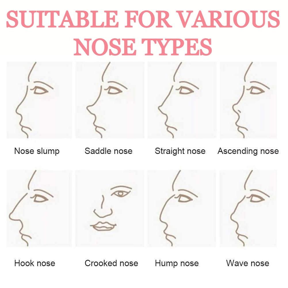 Nasmodo Nasmodo Nose shaper for women men for big nose clip shaping, nose corrector tool,nose correction clip lifting shaper clip,nose clippers (Pink)