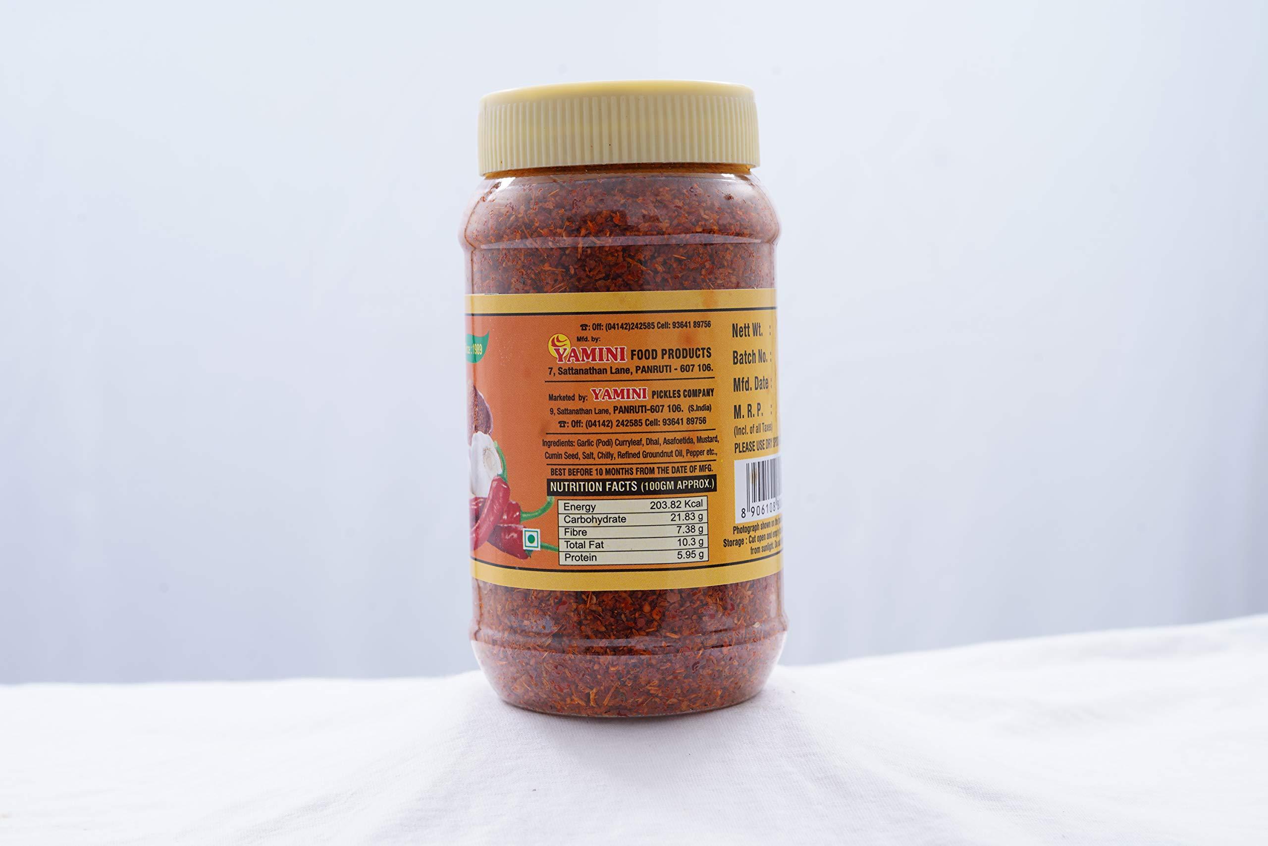 Generic Yamini Regular combo-3/ Garlic Pickle-300g,Idly Podi-150g & Garlic Chilly Idly Podi-150g ( Each-1nos)