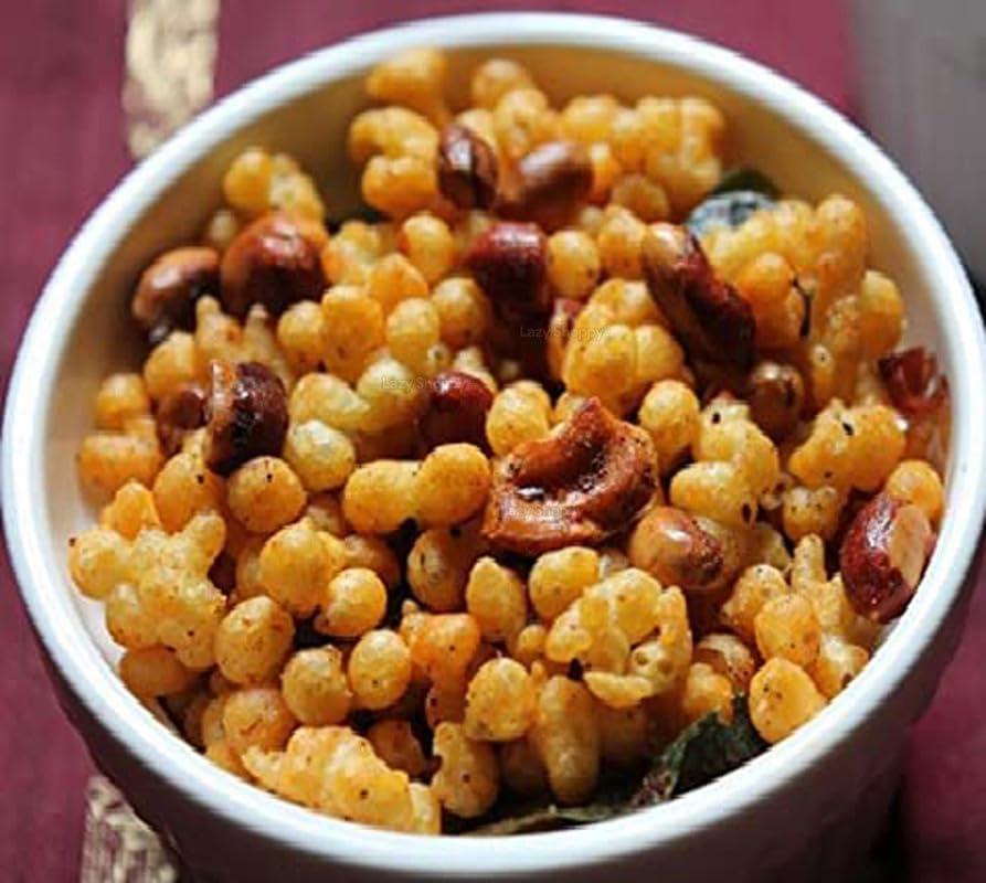 Lazy Shoppy Lazy Shoppy Kara Boondi | Spicy Khara Boondi | | Kaara Boondi | Spicy Boondi | Khari Boondhi | | Home Made Snacks (1 Kg)