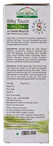 Naturence Herbals Naturence Herbals Silky Touch Hair Removing Cream (Aloe Vera, 100 grams, Pack of 2)