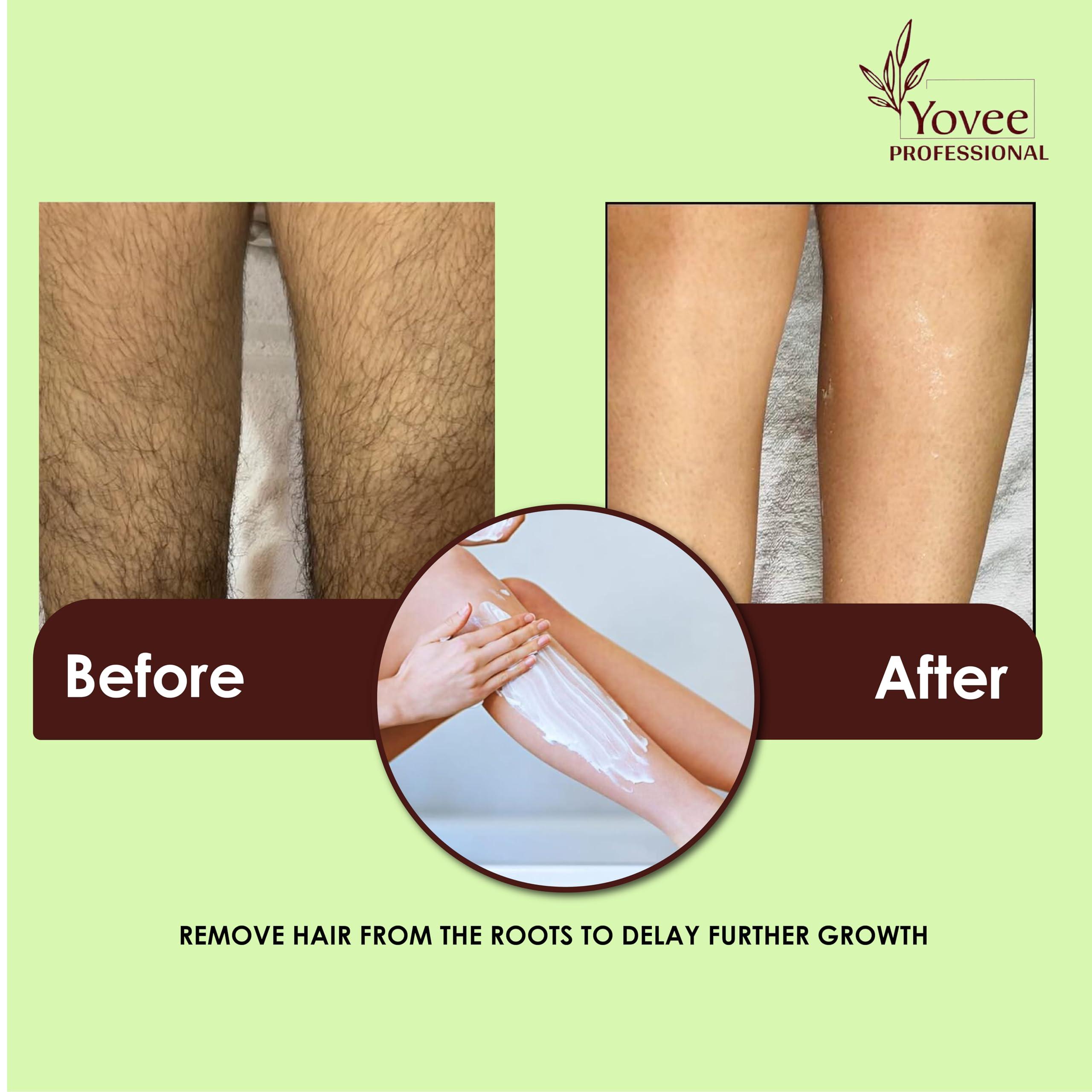 YOVEE PROFESSIONAL Yovee Professional Aloevera With Argan Oil Liposoluble Gel Wax Easy To Hair Removal For Arms, Chest, Legs, Back, and Full Body, Suitable for Sensitive Skin