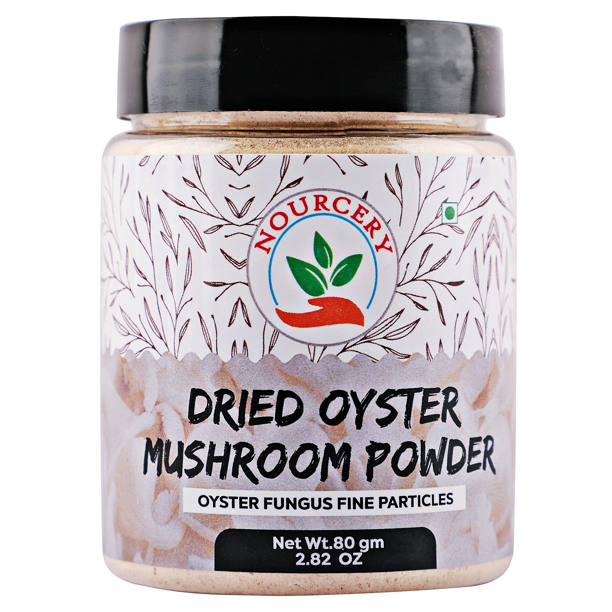 NOURCERY Nourcery Dried Oyster Mushroom Powder, 80Gm (Oyster Fungus Fine Particle)