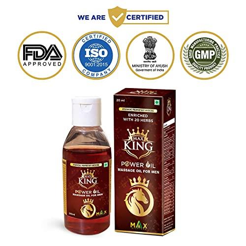 Max Ayurveda Max Ayurveda Couple Combo of Musli Premium, King Power Herbal Massage Oil For Men & Max Queen Plus Capsules For Women (60 + 60 Capsules + 1 Oil Bottle)