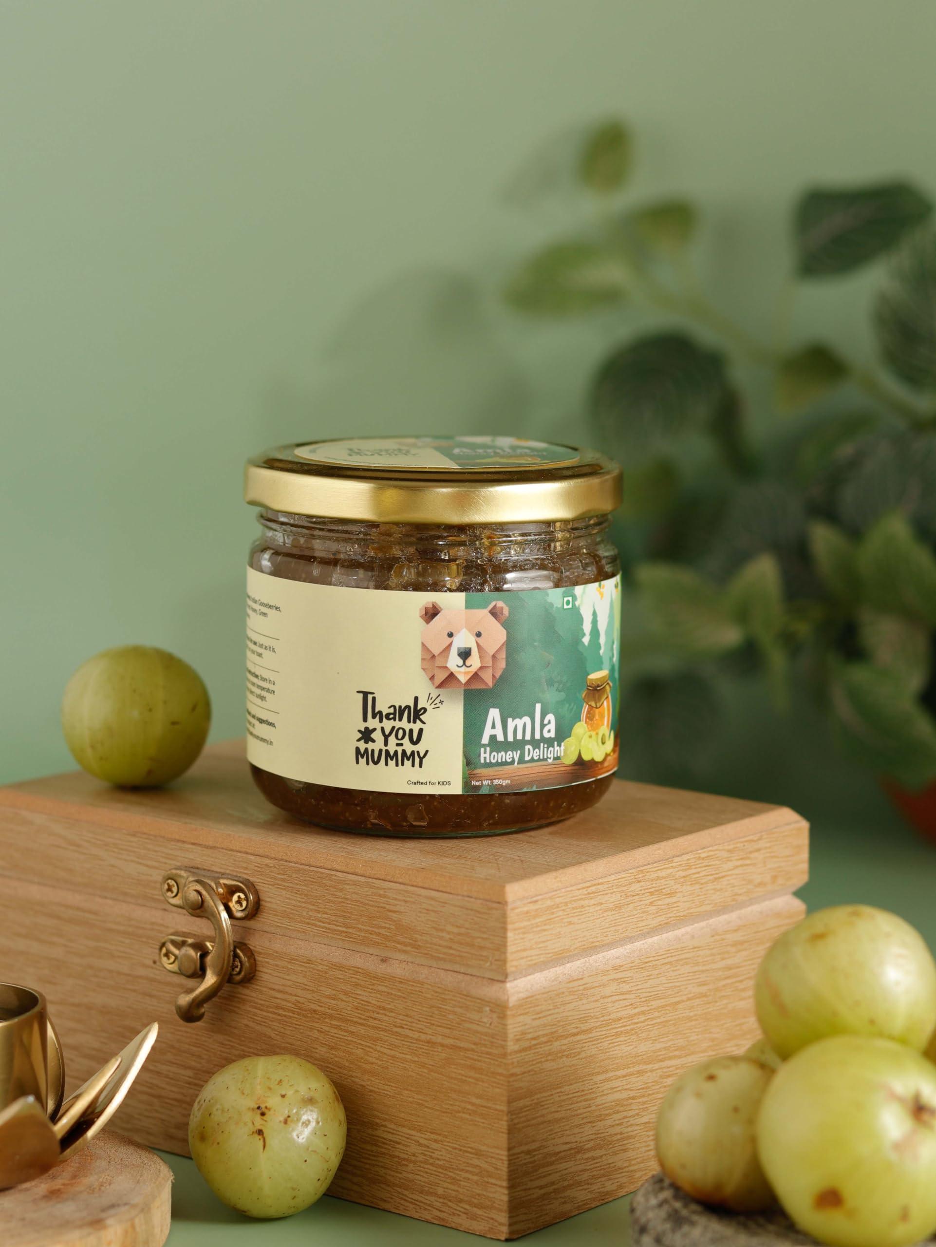 Thank You Mummy Thank You Mummy Amla & Honey Delight - Amla Murabba (350g - Pack of 2) | Amla Jam | Healthy Bread Spread | Vitamin C, Immunity Booster