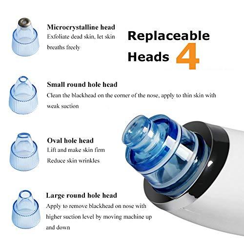 TRINITY DESIGNERS Trinity Designers Blackhead Remover with Microcrystalline Head Electric Skin Cleaner Blackhead Extraction Tool (White & Blue)