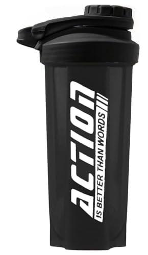 ELLEGIANT ELLEGIANT Gym Shaker Bottle for Protein Shake | Combo Pack with Portable Protein Powder Container | Supplement Powder Carrying Funnel with carbiner Key Chain |Combo Pack of 2 | 700 ML