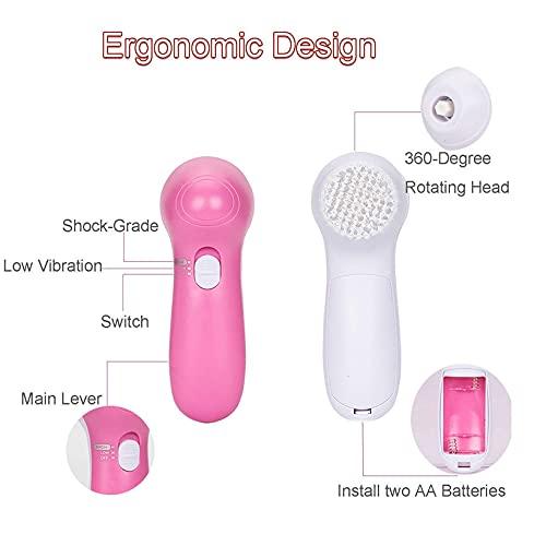 Aryshaa Face wash massager 5 in 1 Portable Electric Facial Cleaner Multifunction Massager, Face Massage Machine For Face, Facial Machine, Beauty Massager, Facial Massager For Women Assorted color