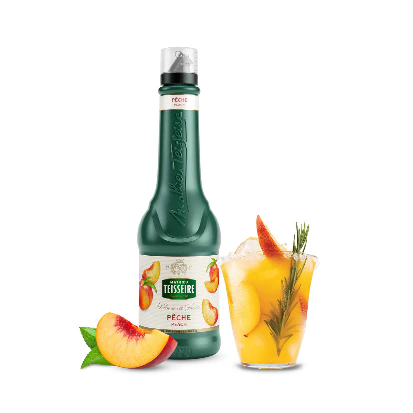 Mathieu Teisseire Mathieu Teisseire Peach Syrup, 23.67 fl oz 700 ml