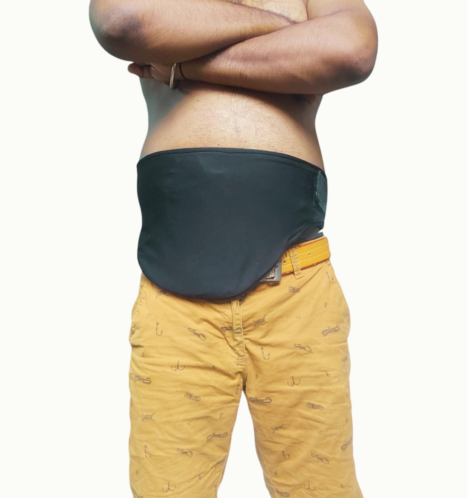 Vived Enterprise Ostomy belt for Urostomy and Ilestomy patients for Right side stoma Premium Vertical stoma belt for daily use .Specially for RIGHT SIDE STOMA SIZE : 28 Inch - 36 Inch