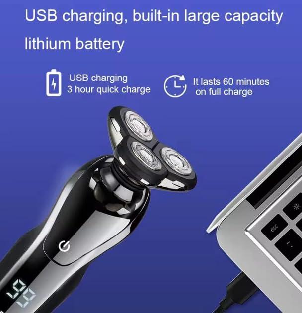 DINGNAI DINGNAI Daling Men\'s Electric Shaver, Beard and Moustache Trimmer, Washable, USB Charging