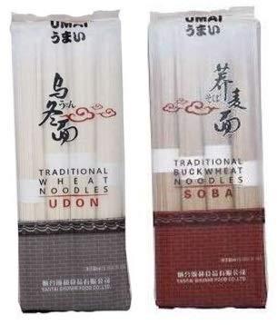 UMAI UMAI Soba Noodles 300g and Udon Noodles 300g Combo Pack