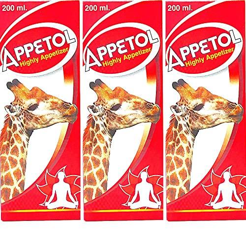 HERBSHD Buy online Ayurvedic Appetol syrup 600 ml for Appetite enhancer.(pack of 3)