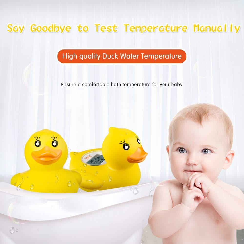 B&H b&h Baby Thermometer, The Infant Baby Bath Floating Toy Safety Temperature Thermometer (Lady Duck)