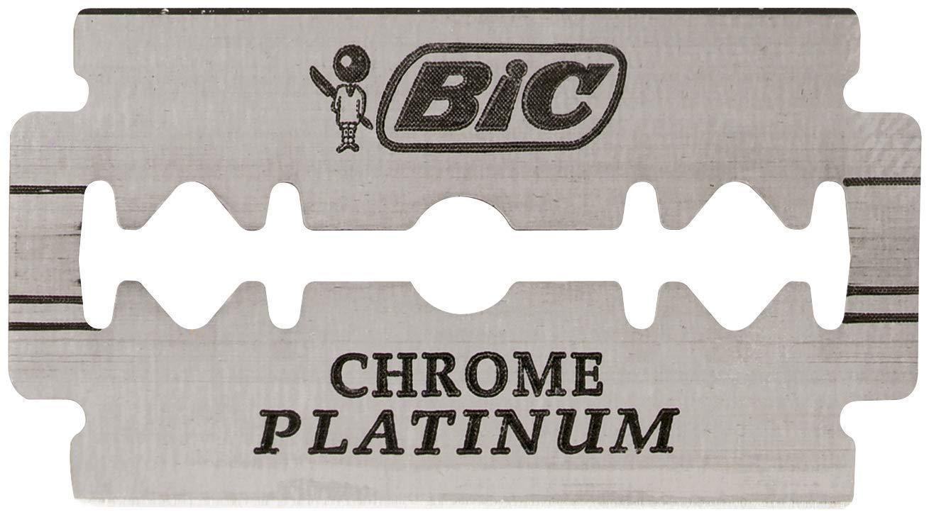 BIC 50 BIC Double Edge Razor Blades Chrome Platinum